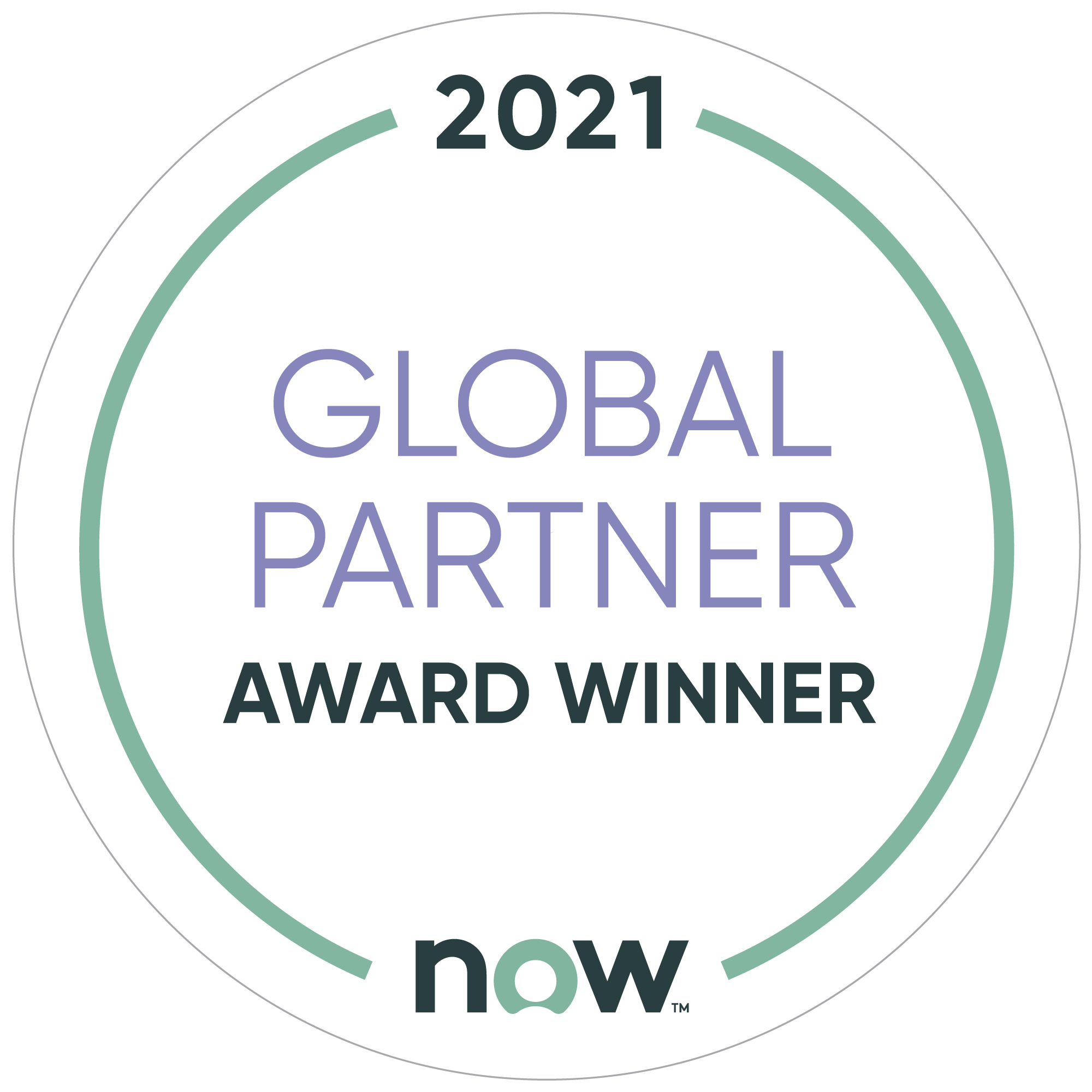 ServiceNow 2021 Global Partner Award Winner